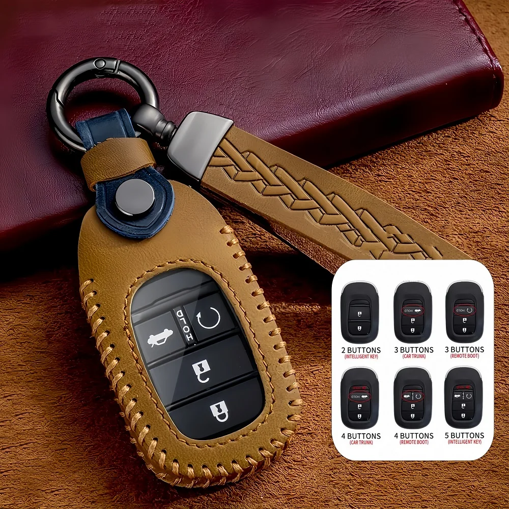 For Honda Civic Accord Vezel 2022 Accessories Car-Styling Holder Shell Keychain Leather Car Key Case Cover Key Bag Protection
For Honda Civic Accord Vezel 2022 Accessories Car-Styling Holder Shell Keychain Leather Car Key Case Cover Key Bag Protection