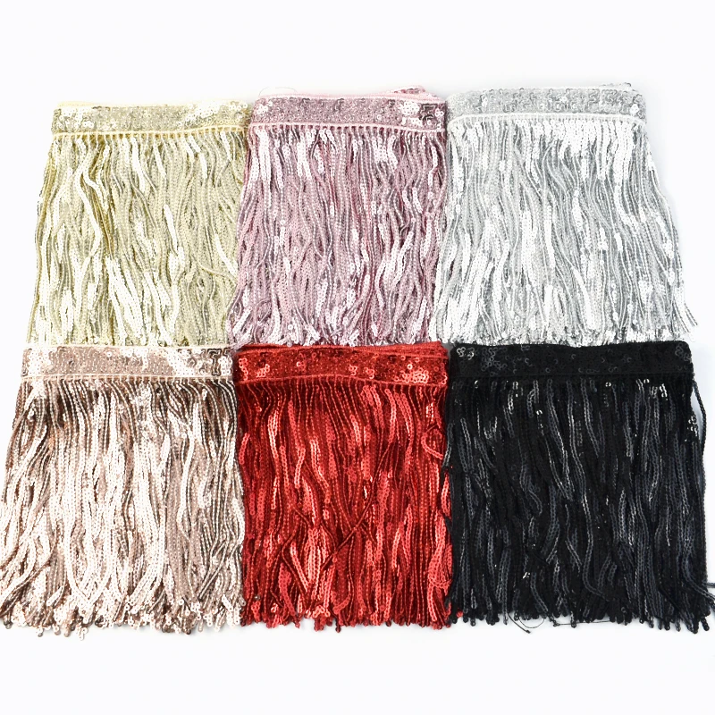 1-5Yards 14cm Sequins Tassel Fringe Lace Trim for Sewing Fringes Decorative Ribbon Performance Dance Dress Handmade Accessories
1-5Yards 14cm Sequins Tassel Fringe Lace Trim for Sewing Fringes Decorative Ribbon Performance Dance Dress Handmade Accessories
