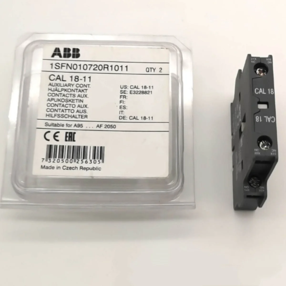 2 pcs CAL18-11 10103726 1SFN010720R1011 Auxiliary Contact Block
2 pcs CAL18-11 10103726 1SFN010720R1011 Auxiliary Contact Block