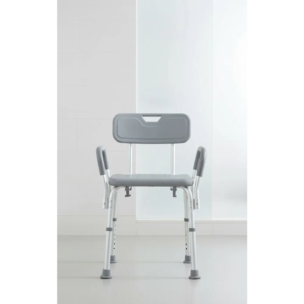 Adjustable Height Shower Chair with Padded Armrests & Back, Slip Resistant Bath Stool for Seniors & Disabled, 350 lb Capacity
Adjustable Height Shower Chair with Padded Armrests & Back, Slip Resistant Bath Stool for Seniors & Disabled, 350 lb Capacity