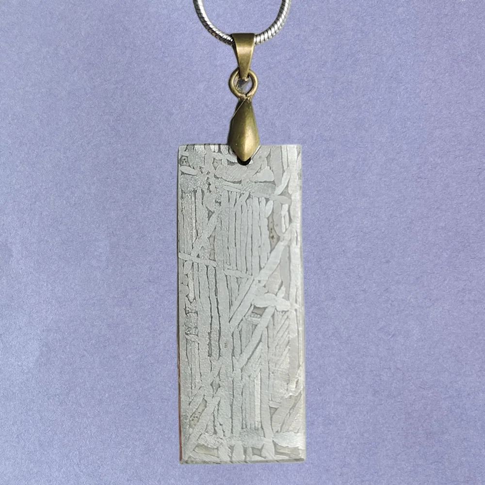 Muonionalusta Натуральный метеорит Ожерелье Образец метеорита Подвеска из железного метеорита - QD99
Muonionalusta Натуральный метеорит Ожерелье Образец метеорита Подвеска из железного метеорита - QD99