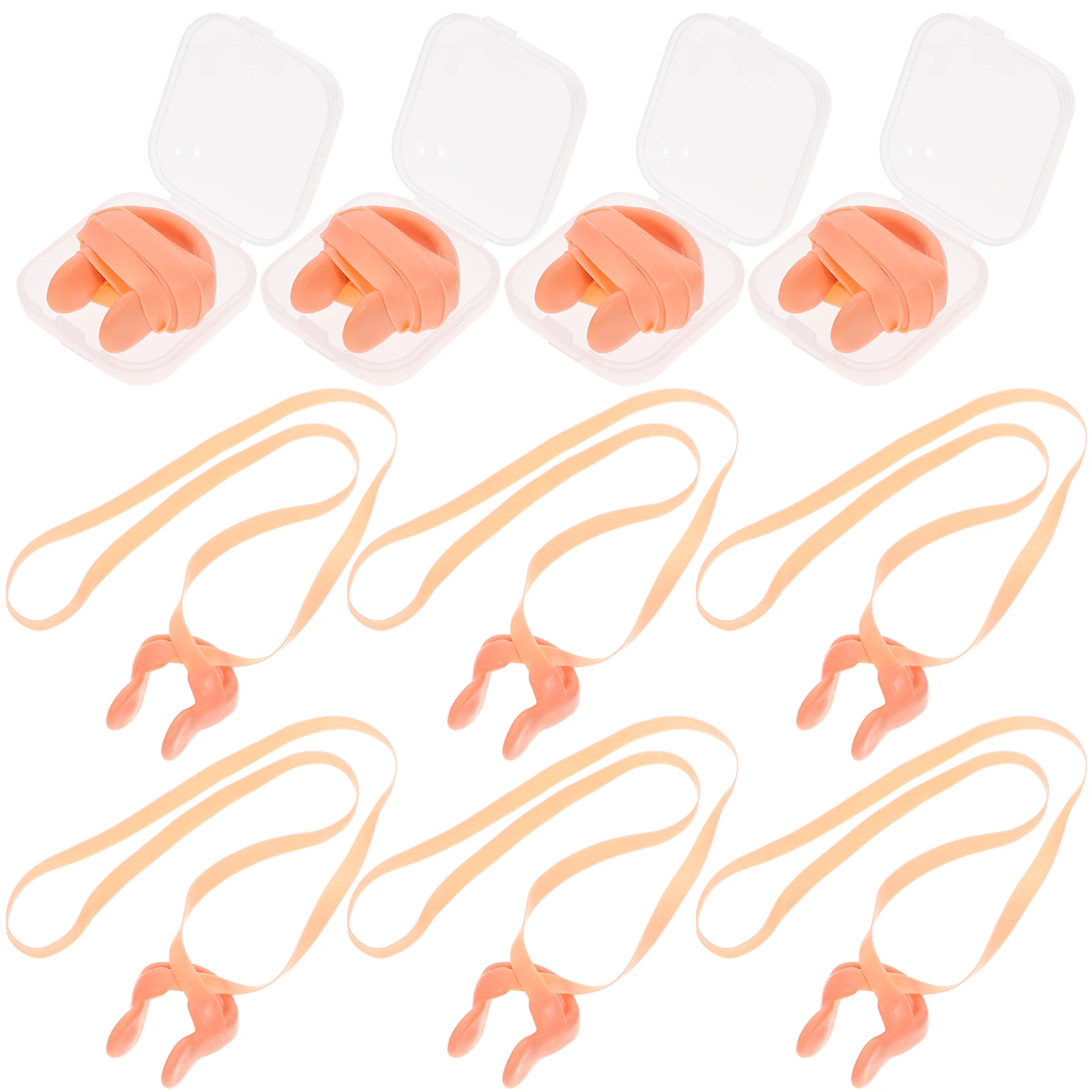 12Pcs Swimming Silicone Nose Clips Padded Strap Nasal Splint for Adults Kids Swim Gear Tear Resistant Swimming Nose Clip
12Pcs Swimming Silicone Nose Clips Padded Strap Nasal Splint for Adults Kids Swim Gear Tear Resistant Swimming Nose Clip