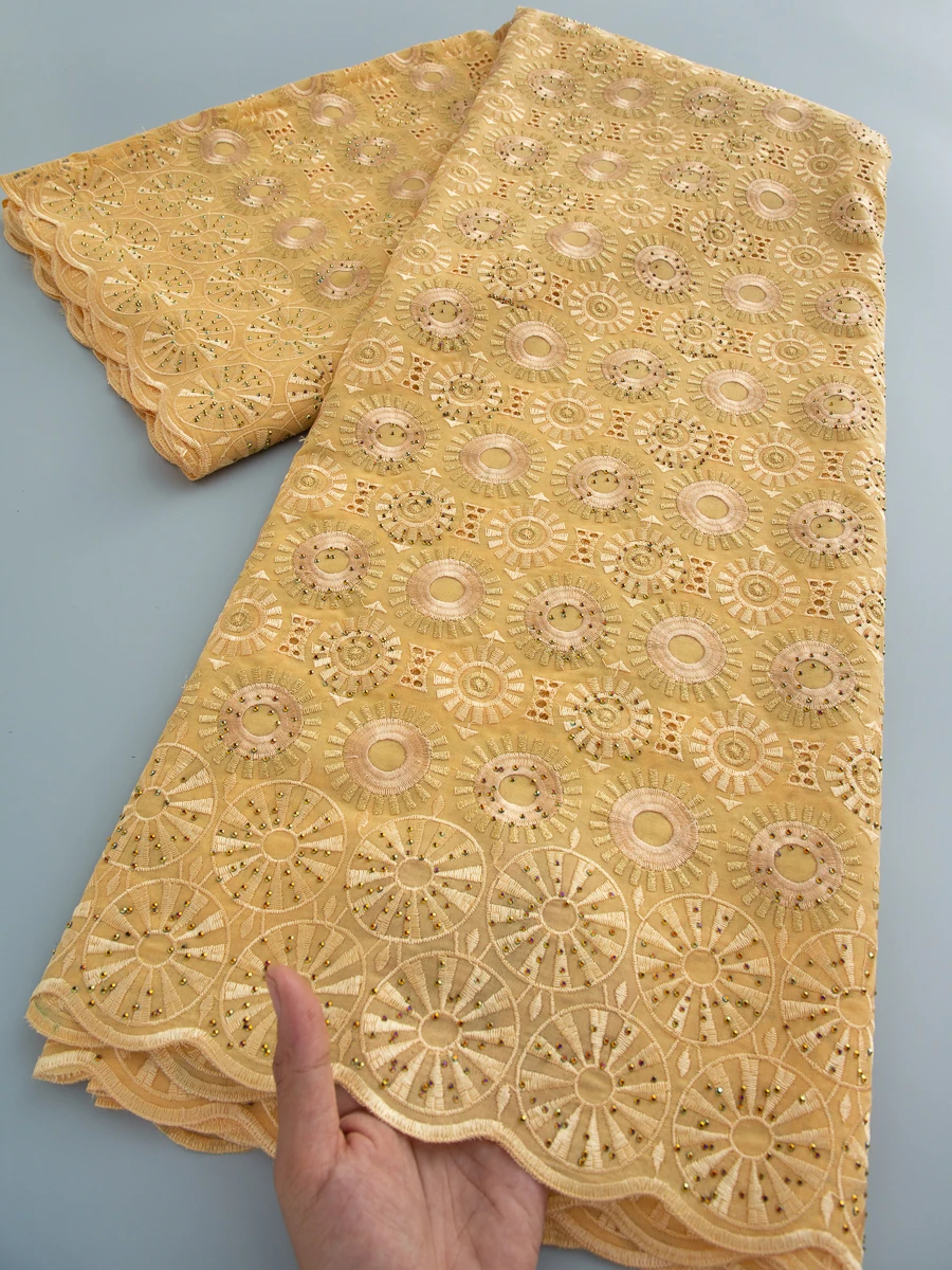 Luxury Gild Organza Lace Fabric 2025 High Quality 5Yard African Cotton Lace Fabric Nigerian for Women Party Wedding Dress4529
Luxury Gild Organza Lace Fabric 2025 High Quality 5Yard African Cotton Lace Fabric Nigerian for Women Party Wedding Dress4529