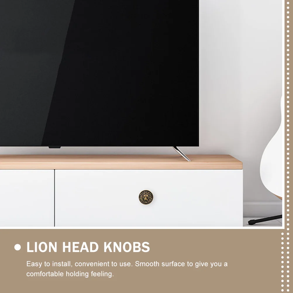 2Pcs Lion Zinc Alloy Cabinet Lion Head Knobs Door Pull Cabinet Knobs Handles Drawer Retro Furniture Hardware Supplies
2Pcs Lion Zinc Alloy Cabinet Lion Head Knobs Door Pull Cabinet Knobs Handles Drawer Retro Furniture Hardware Supplies
