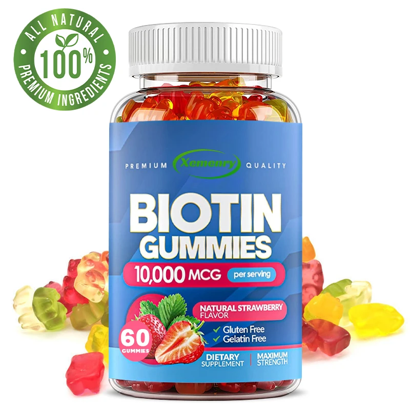 Biotin Gummies - Antioxidant, Promotes Healthy Growth of Hair, Skin and Nails, Boosts Energy Levels, Gluten-freeSupplements
Biotin Gummies - Antioxidant, Promotes Healthy Growth of Hair, Skin and Nails, Boosts Energy Levels, Gluten-freeSupplements