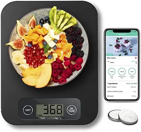 URAMAZ Food Scale with Nutritional Calculator – Track 20 Nutrients, Calories, Weight Loss & Meal Prep, Digital Kitchen Scale in
URAMAZ Food Scale with Nutritional Calculator – Track 20 Nutrients, Calories, Weight Loss & Meal Prep, Digital Kitchen Scale in