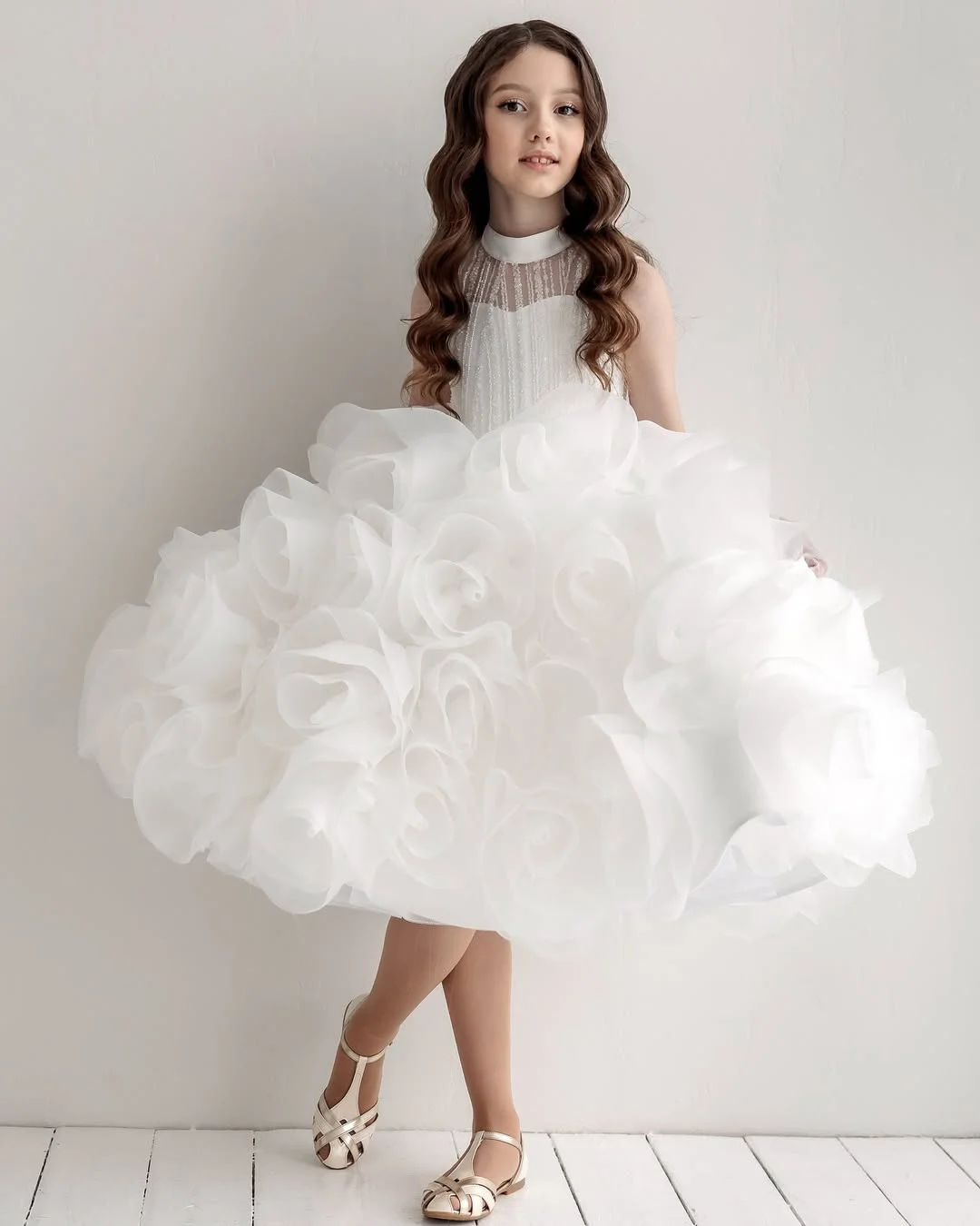Princess White Custom Flower Girl Dress For Wedding Halter Puffy Knee Lenght Kids Birthday Party First Communion Gown
Princess White Custom Flower Girl Dress For Wedding Halter Puffy Knee Lenght Kids Birthday Party First Communion Gown