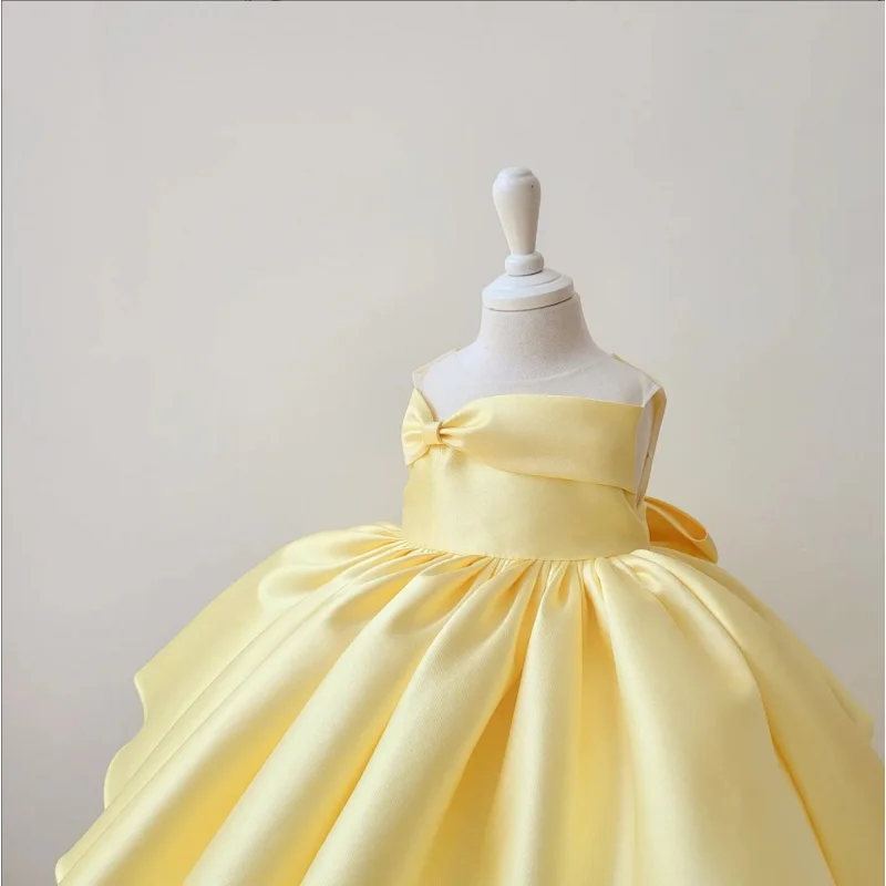 Little Girl Princess Dress2025Spring Girls' Cute Candy Color Satin Puff Dress Baby First Birthday Dress
Little Girl Princess Dress2025Spring Girls' Cute Candy Color Satin Puff Dress Baby First Birthday Dress