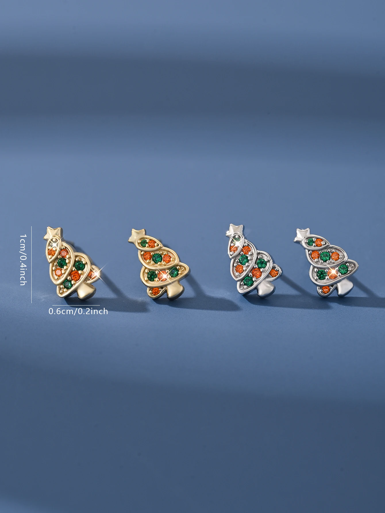 925 Sterling Silver Christmas Tree Inlaid with Colorful Zircon, Fashionable Temperament, Gentle Jewelry, Holiday Gift
925 Sterling Silver Christmas Tree Inlaid with Colorful Zircon, Fashionable Temperament, Gentle Jewelry, Holiday Gift