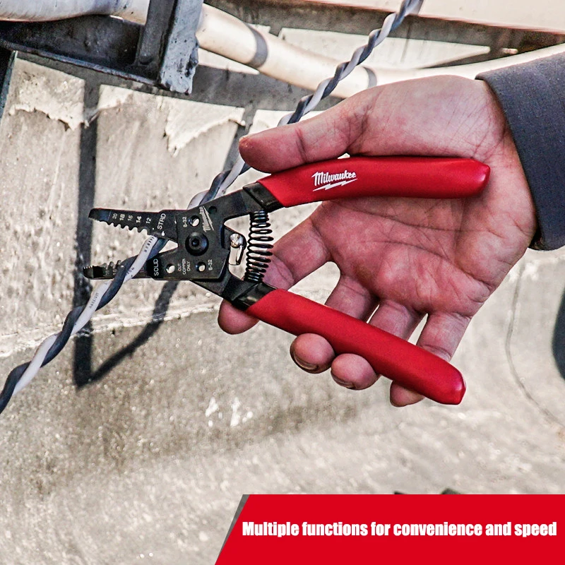 Milwaukee Compact wire stripping pliers, multifunctional universal pliers, comfortable handle, cutting 48-22-3044/48-22-3052
Milwaukee Compact wire stripping pliers, multifunctional universal pliers, comfortable handle, cutting 48-22-3044/48-22-3052