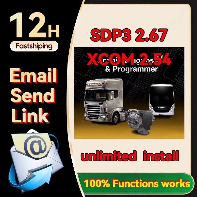 NEW SDP3 2.67.1 with XCOM 2.54 for Scania Heavy Duty Truck Buses Engine Diagnostic Programmer Work More PC Unlimited
NEW SDP3 2.67.1 with XCOM 2.54 for Scania Heavy Duty Truck Buses Engine Diagnostic Programmer Work More PC Unlimited