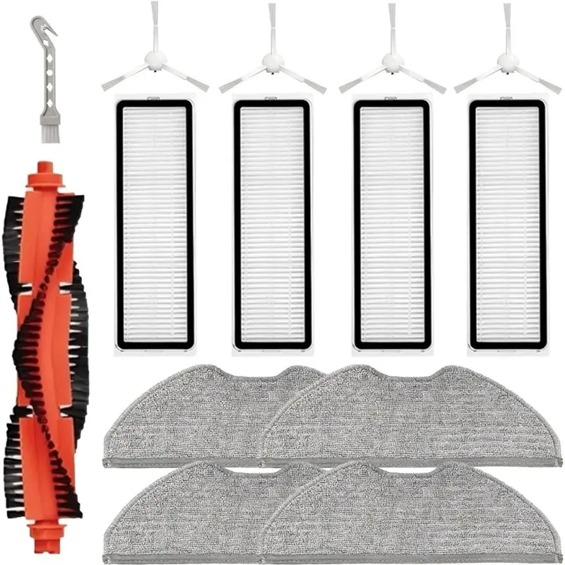 BAAO-Kit Includes Side Brushes, Main Brush, Hepa Filter, Mop Pads, Dust Bags For S40C E101 Robot Vacuum Cleaner Accessory
BAAO-Kit Includes Side Brushes, Main Brush, Hepa Filter, Mop Pads, Dust Bags For S40C E101 Robot Vacuum Cleaner Accessory