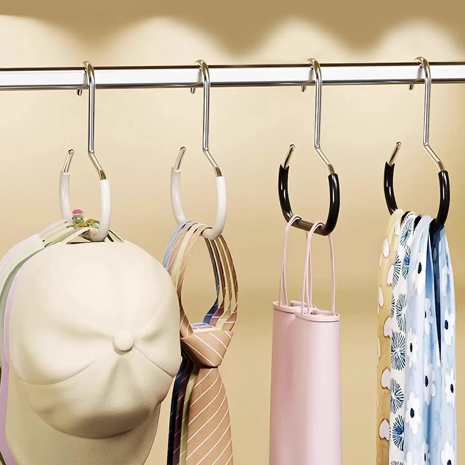 2pcs Ring Coat Hanger Multifunctional Simple Tie Hanger Non-slip Seamless Home Scarf Towel Rack Storage Hat Rack Organizer
2pcs Ring Coat Hanger Multifunctional Simple Tie Hanger Non-slip Seamless Home Scarf Towel Rack Storage Hat Rack Organizer