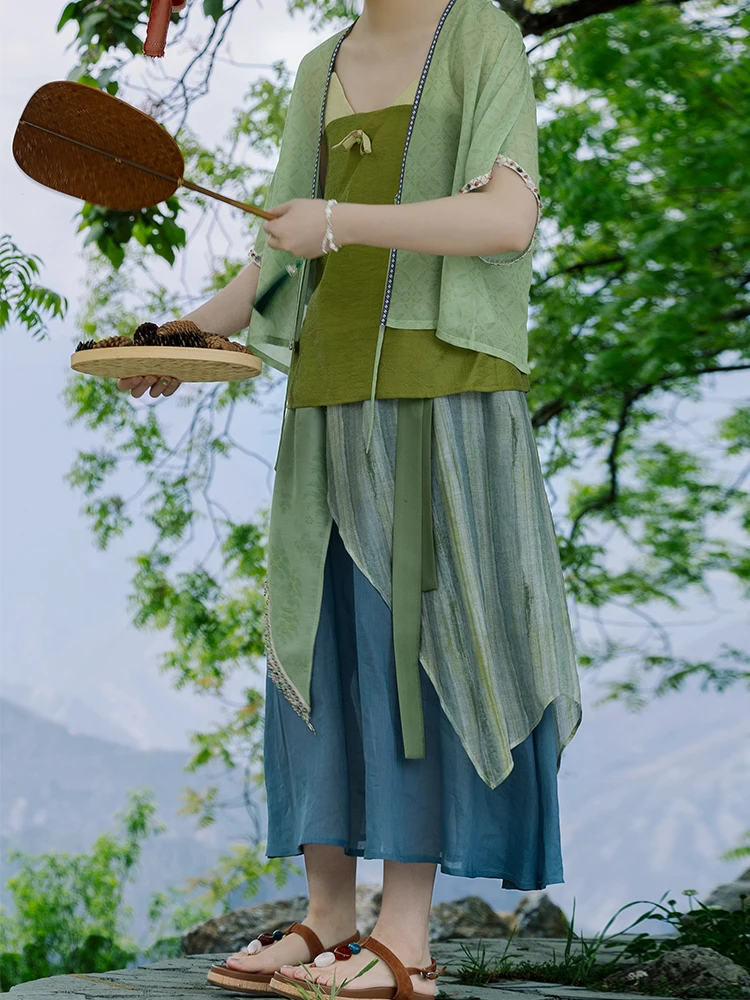 Chang Gong Yu ort irt Hanfu Cotton Flax f Skirt Traditional Chinese Sle Women's Summer Clothing 00% l Material
Chang Gong Yu ort irt Hanfu Cotton Flax f Skirt Traditional Chinese Sle Women's Summer Clothing 00% l Material