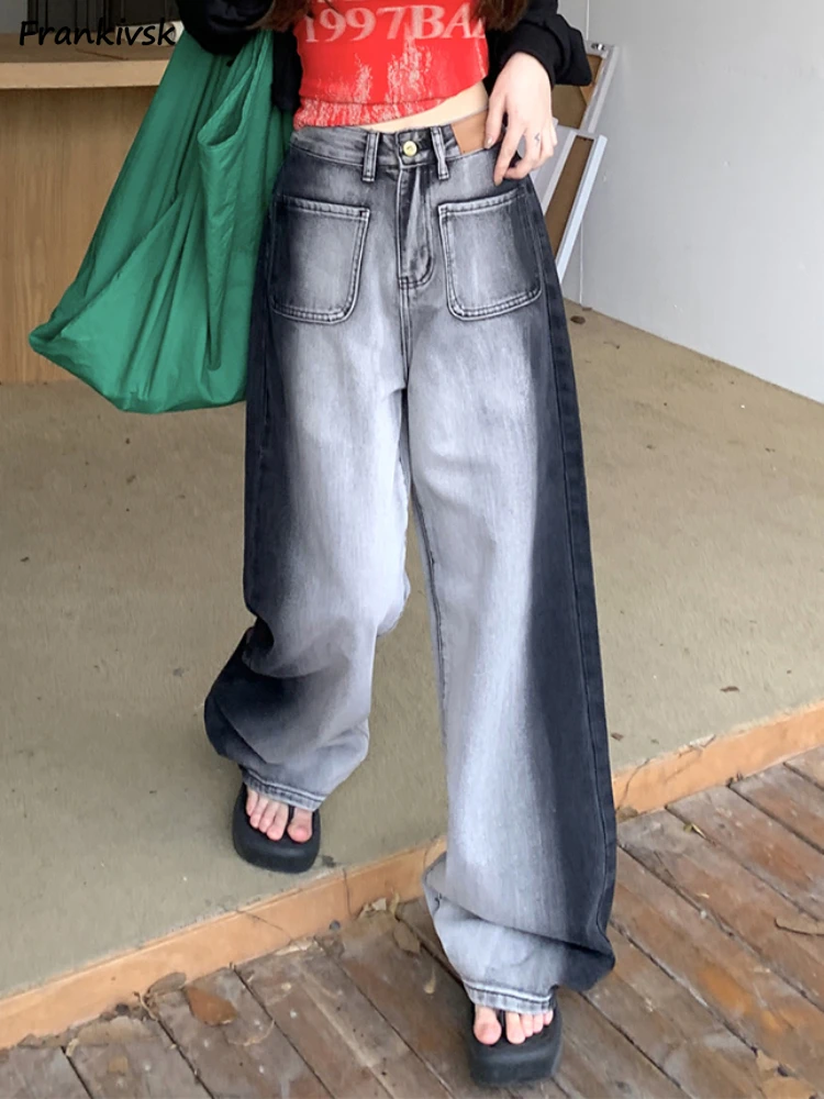 S-5XL Jeans Women Vintage Trendy Leisure Streetwear All-match Pockets Students Popular Wide Leg Youthful Vitality Stylish Simple
S-5XL Jeans Women Vintage Trendy Leisure Streetwear All-match Pockets Students Popular Wide Leg Youthful Vitality Stylish Simple