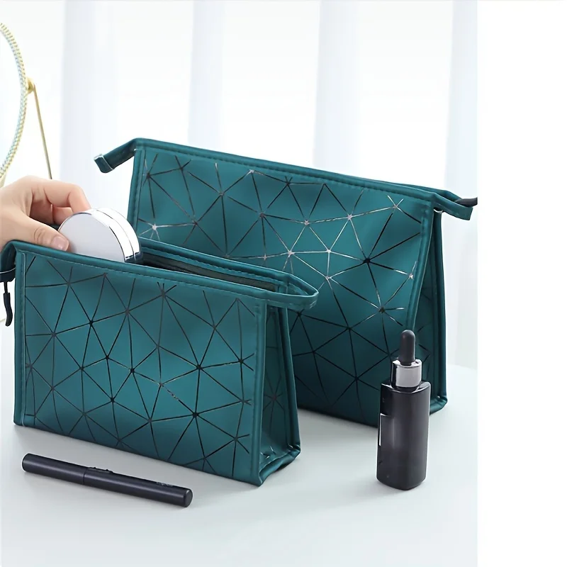 1pc diamond-shaped striped makeup storage bag, portable travel toiletry storage bag
1pc diamond-shaped striped makeup storage bag, portable travel toiletry storage bag