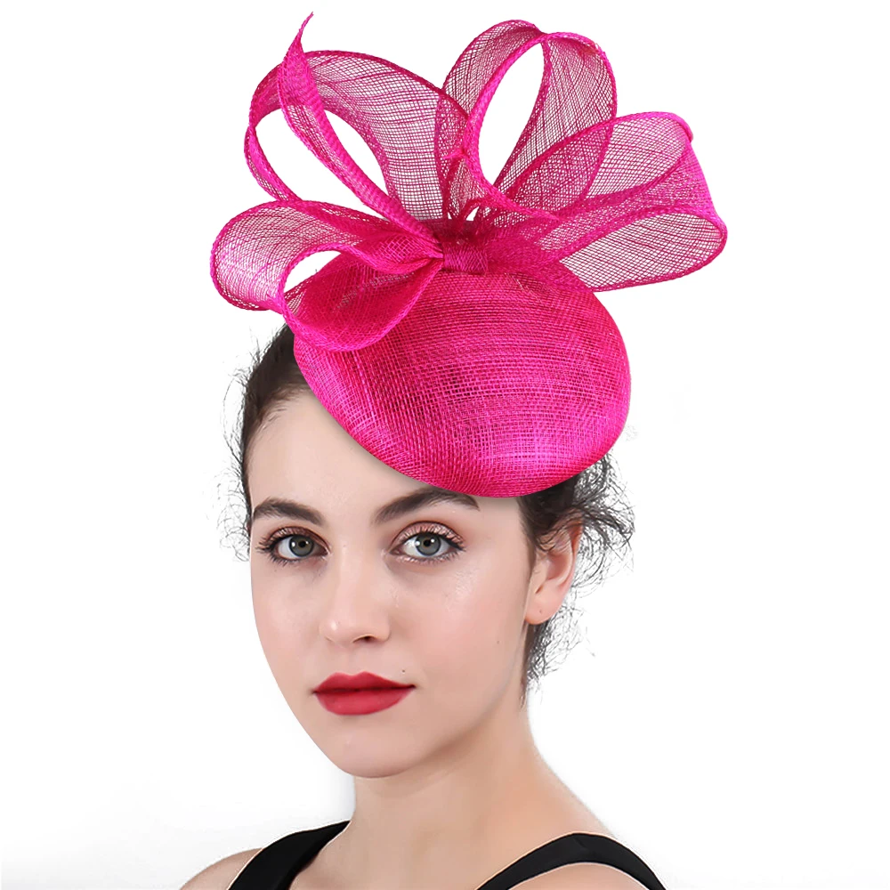 Elegant Sinamay Wedding Hat Fascinators High Quality Bridal Headwear for Women Banquet Cocktail Millinery Hair Accessory
Elegant Sinamay Wedding Hat Fascinators High Quality Bridal Headwear for Women Banquet Cocktail Millinery Hair Accessory