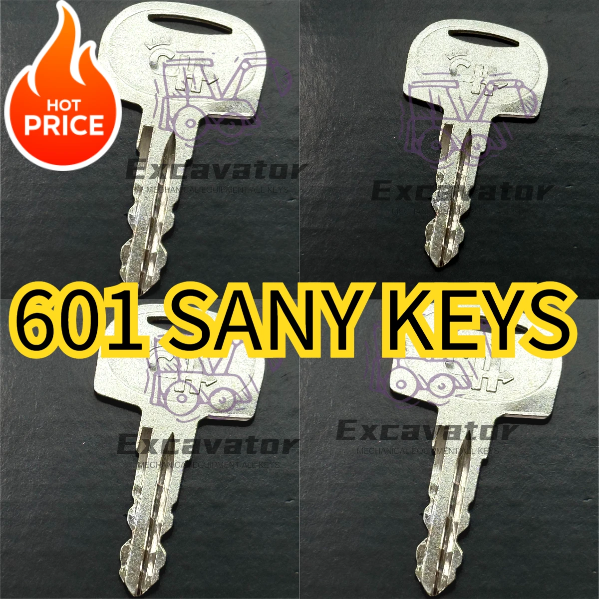 5PCS Ignition Key 601 60266568 for Sany Mini Excavator
5PCS Ignition Key 601 60266568 for Sany Mini Excavator
