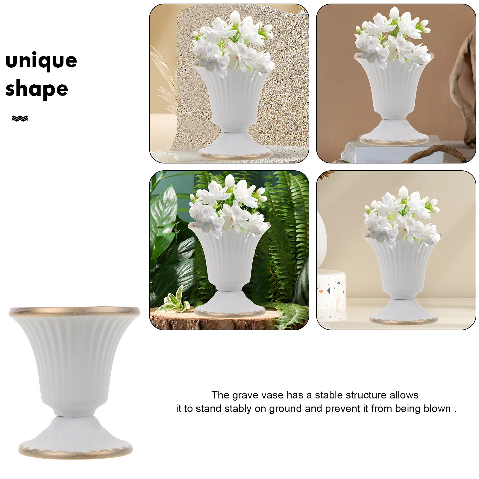 Vintage Romantic Roman Column Flower Pot Wedding Decoration European Style Garden Balcony Planter Mini Orchid Pot
Vintage Romantic Roman Column Flower Pot Wedding Decoration European Style Garden Balcony Planter Mini Orchid Pot