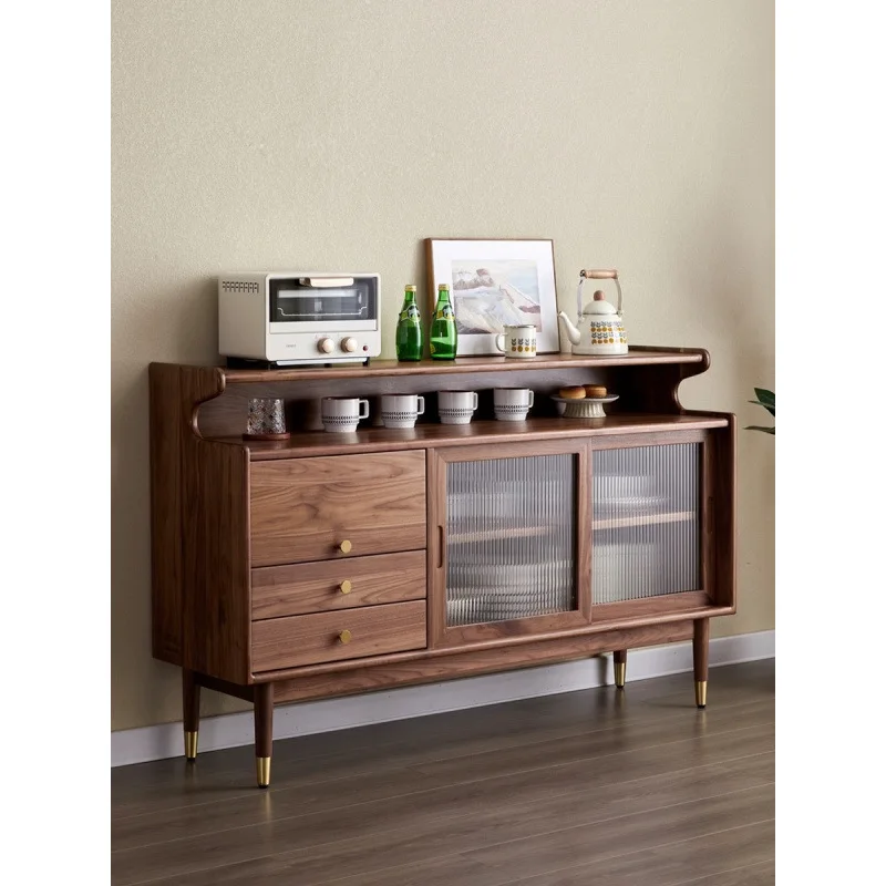 Nordic modern solid wood walnut side cabinet functional storage storage integrated antique furniture kitchen storage cabinet
Nordic modern solid wood walnut side cabinet functional storage storage integrated antique furniture kitchen storage cabinet