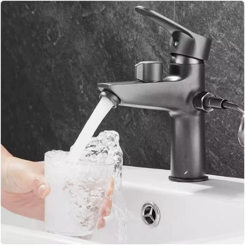 Gray Dual-Use Basin Shower Faucet Multifunctional Bathroom Basin Faucets Hot and Cold Mixer Tap Valve Single Handle Deck Mounted
Gray Dual-Use Basin Shower Faucet Multifunctional Bathroom Basin Faucets Hot and Cold Mixer Tap Valve Single Handle Deck Mounted