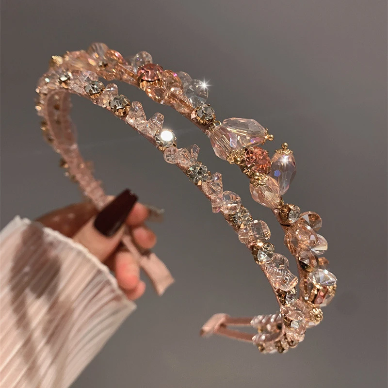 New Double Crystal Headband Hand Pressure Hair Headband Go Out Versatile Hairpin Internet Celebrity Headgear Hair Accessories
New Double Crystal Headband Hand Pressure Hair Headband Go Out Versatile Hairpin Internet Celebrity Headgear Hair Accessories