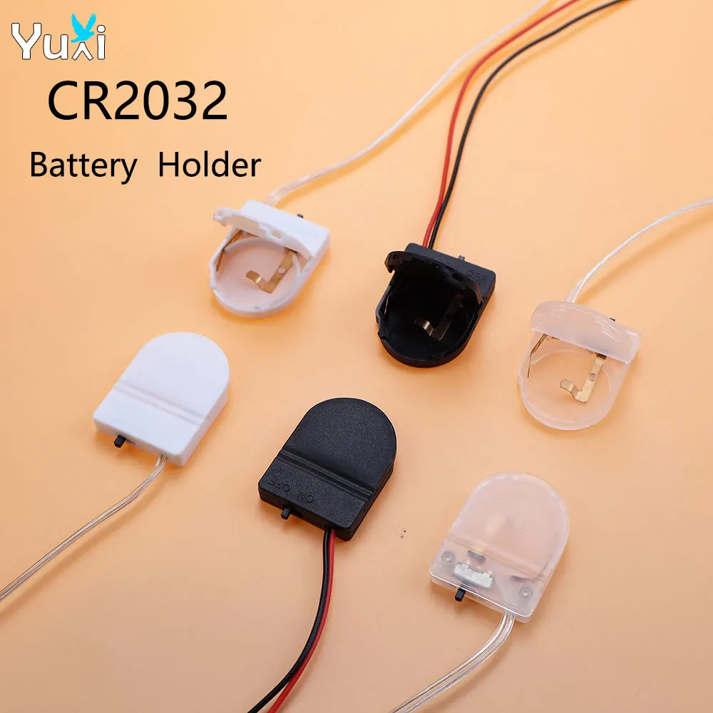 Yuxi 5piece CR2032 button battery holder shell, with switch lead 1 slot 2 slots 3V 6V battery storage box battery shell
Yuxi 5piece CR2032 button battery holder shell, with switch lead 1 slot 2 slots 3V 6V battery storage box battery shell