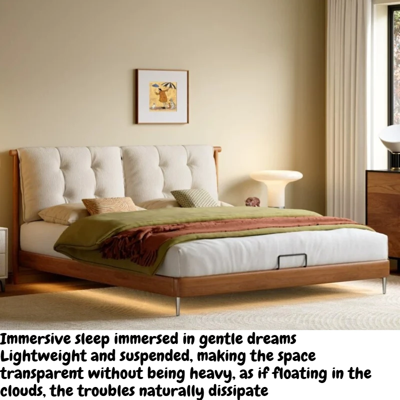 180x200cm Wooden Double Bed Luxury Frame Soft Headboard King Queen Size Bed Velvet Art Retro Lit 2 Personnes Bedroom Furniture
180x200cm Wooden Double Bed Luxury Frame Soft Headboard King Queen Size Bed Velvet Art Retro Lit 2 Personnes Bedroom Furniture