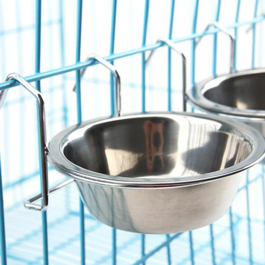 2 set Hanging Bowls Stainless Container Steel Food Water Feeder Durable Cage Pet Supplies Container Pet Food Bowl
2 set Hanging Bowls Stainless Container Steel Food Water Feeder Durable Cage Pet Supplies Container Pet Food Bowl