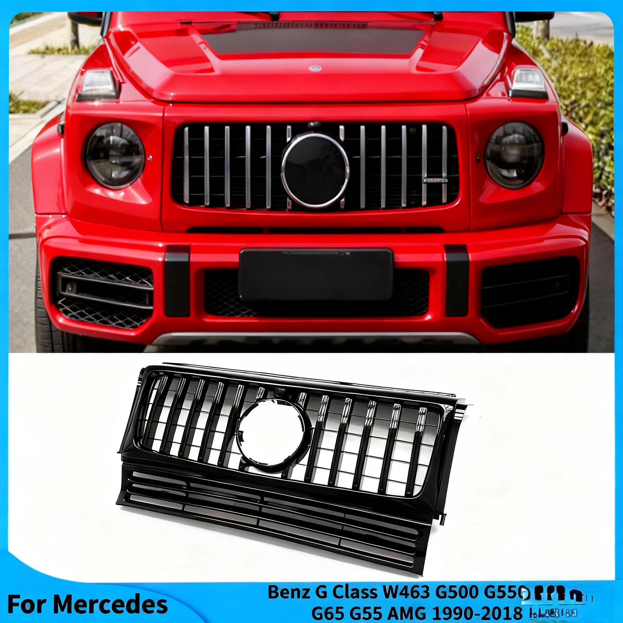 GT R Style For Mercedes Benz G Class W463 G500 G550 G63 G65 G55 AMG 1990-2018 Front Inlet Grille Bumper Grill Tuning Accessories
GT R Style For Mercedes Benz G Class W463 G500 G550 G63 G65 G55 AMG 1990-2018 Front Inlet Grille Bumper Grill Tuning Accessories