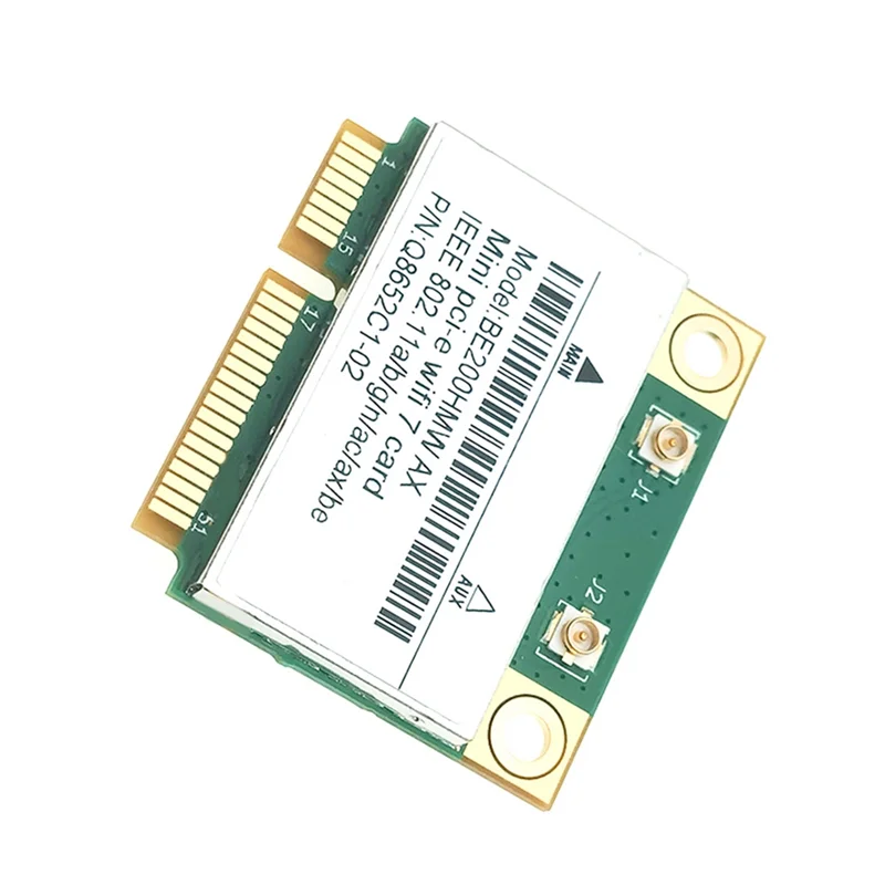 Well Made-BE200 Wifi 7 Card BE200HMW For Bluetooth 5.4 Tri Band 2.4G/5G/6Ghz Wireless Network Adapter For PC Windows10/11 Wifi6e
Well Made-BE200 Wifi 7 Card BE200HMW For Bluetooth 5.4 Tri Band 2.4G/5G/6Ghz Wireless Network Adapter For PC Windows10/11 Wifi6e