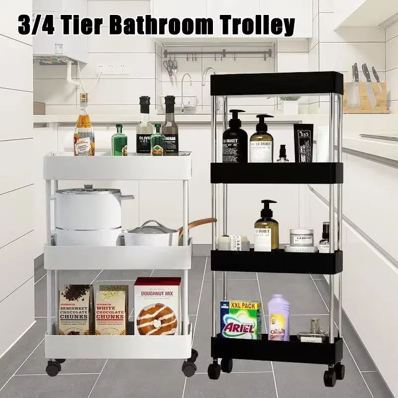 3/4-Layer Plastic Wheeled Trolley Storage Rack Mobile Snack Organizer for Living Room Multi-Tier Household Storage Solution
3/4-Layer Plastic Wheeled Trolley Storage Rack Mobile Snack Organizer for Living Room Multi-Tier Household Storage Solution