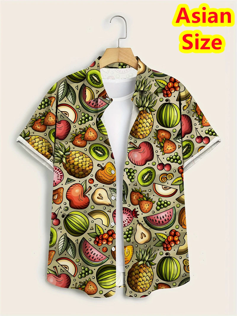 Hawaiian Men's Shirt Abstract Banana Pineapple 3D Printing Tee 2025 Funny Fruit Summer Blouse Lapel Short Sleeves Shirts Tops
Hawaiian Men's Shirt Abstract Banana Pineapple 3D Printing Tee 2025 Funny Fruit Summer Blouse Lapel Short Sleeves Shirts Tops