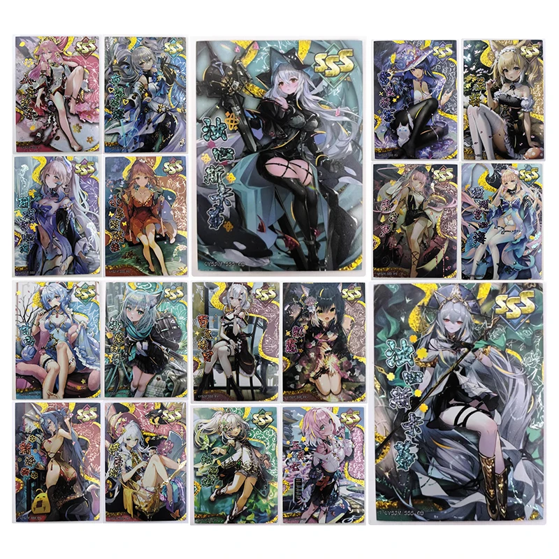 Anime Goddess Story Sss Skadi The Corrupting Heart Nakiri Ayame Elaina Collectible Cards Christmas Birthday Gift Children's Toys
Anime Goddess Story Sss Skadi The Corrupting Heart Nakiri Ayame Elaina Collectible Cards Christmas Birthday Gift Children's Toys