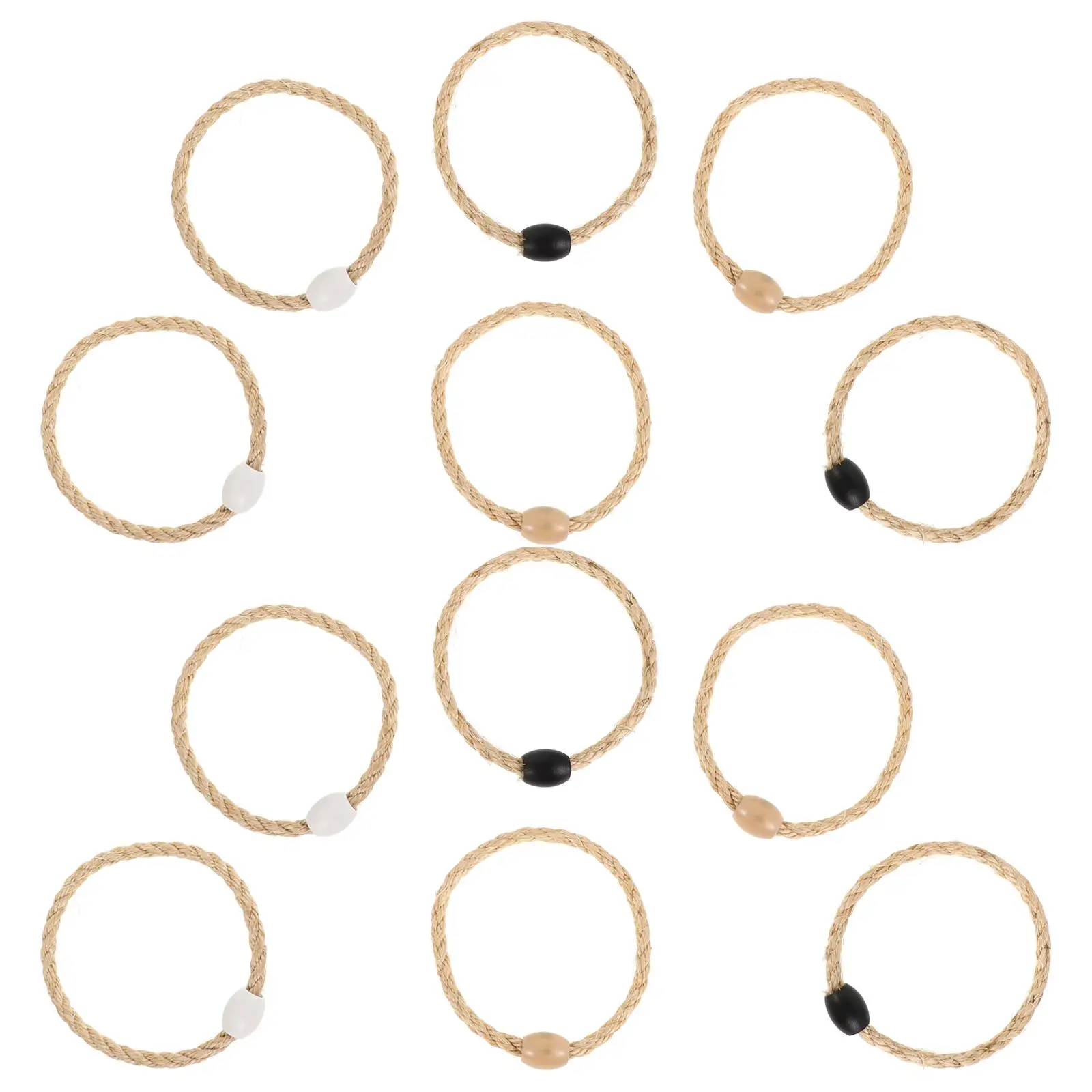 12 Pcs Rope Ring Toss Game Material Outdoor Grass Sand Portable Family Throwing Toys Replacement Rings
12 Pcs Rope Ring Toss Game Material Outdoor Grass Sand Portable Family Throwing Toys Replacement Rings