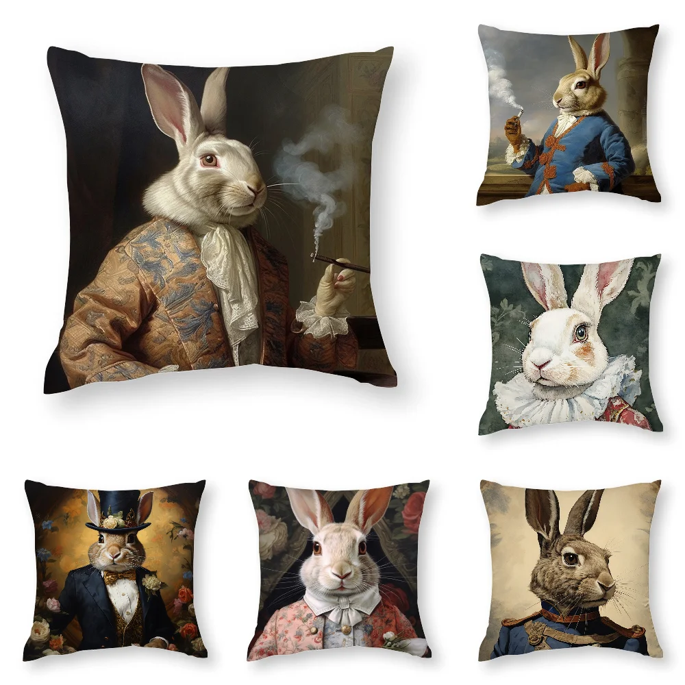 Retro Rabbit Portrait Pillow Case 3D Print Polyester Fiber 40*40 cm Home Sofa Throw Pillow Cover Decoration Festival Gift
Retro Rabbit Portrait Pillow Case 3D Print Polyester Fiber 40*40 cm Home Sofa Throw Pillow Cover Decoration Festival Gift