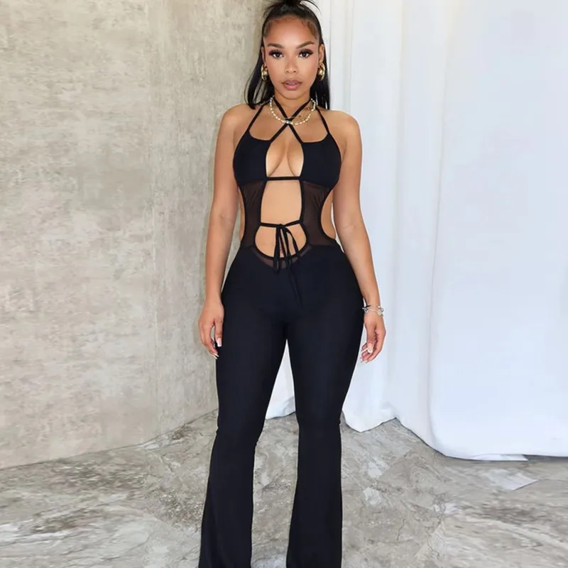 Y2k Women's Elegant Long jumpsuits Hollow Out Sling Backless Bandage Jumpsuit Pants Femme Aesthetic Coquettish Graphic Bodysuit
Y2k Women's Elegant Long jumpsuits Hollow Out Sling Backless Bandage Jumpsuit Pants Femme Aesthetic Coquettish Graphic Bodysuit