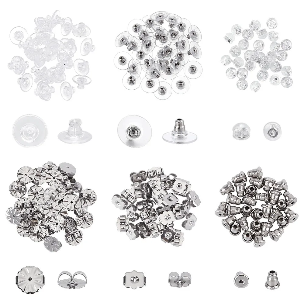 6 Styles 304 Stainless Steel 316 Surgical Stainless Steel Ear Nuts Bullet Earring Backs Stainless Steel Color 4.5~11x4.5~6mm
6 Styles 304 Stainless Steel 316 Surgical Stainless Steel Ear Nuts Bullet Earring Backs Stainless Steel Color 4.5~11x4.5~6mm