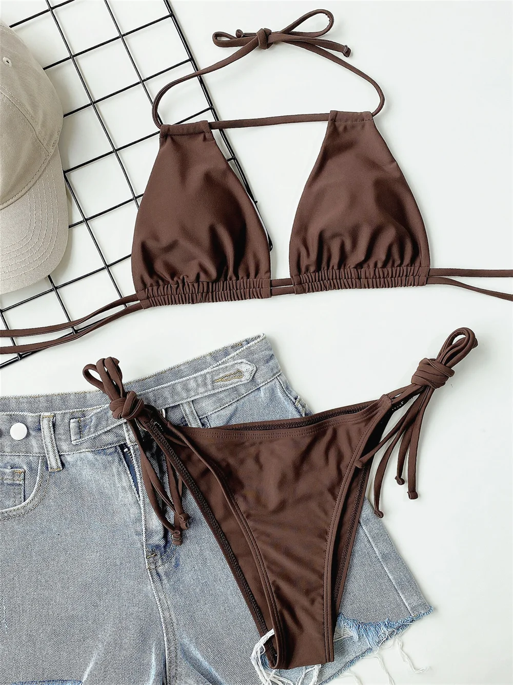 Micro String Extreme Bikini Backless Halter Bandage Swimsuit Push Up Swimwear Tanga Women Sexy Bikinis Beach Outfit Bathing Suit
Micro String Extreme Bikini Backless Halter Bandage Swimsuit Push Up Swimwear Tanga Women Sexy Bikinis Beach Outfit Bathing Suit