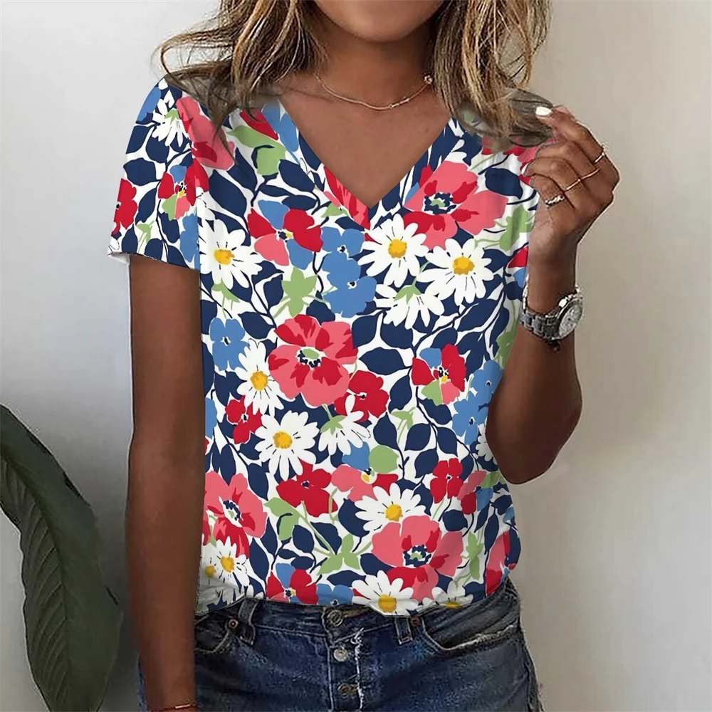 Floral Tropical Leaves 3D Print T Shirt Summer Women V-Neck Tees Y2k Tops Streetwear Harajuku Oversized T-Shirts Woman Clothing
Floral Tropical Leaves 3D Print T Shirt Summer Women V-Neck Tees Y2k Tops Streetwear Harajuku Oversized T-Shirts Woman Clothing
