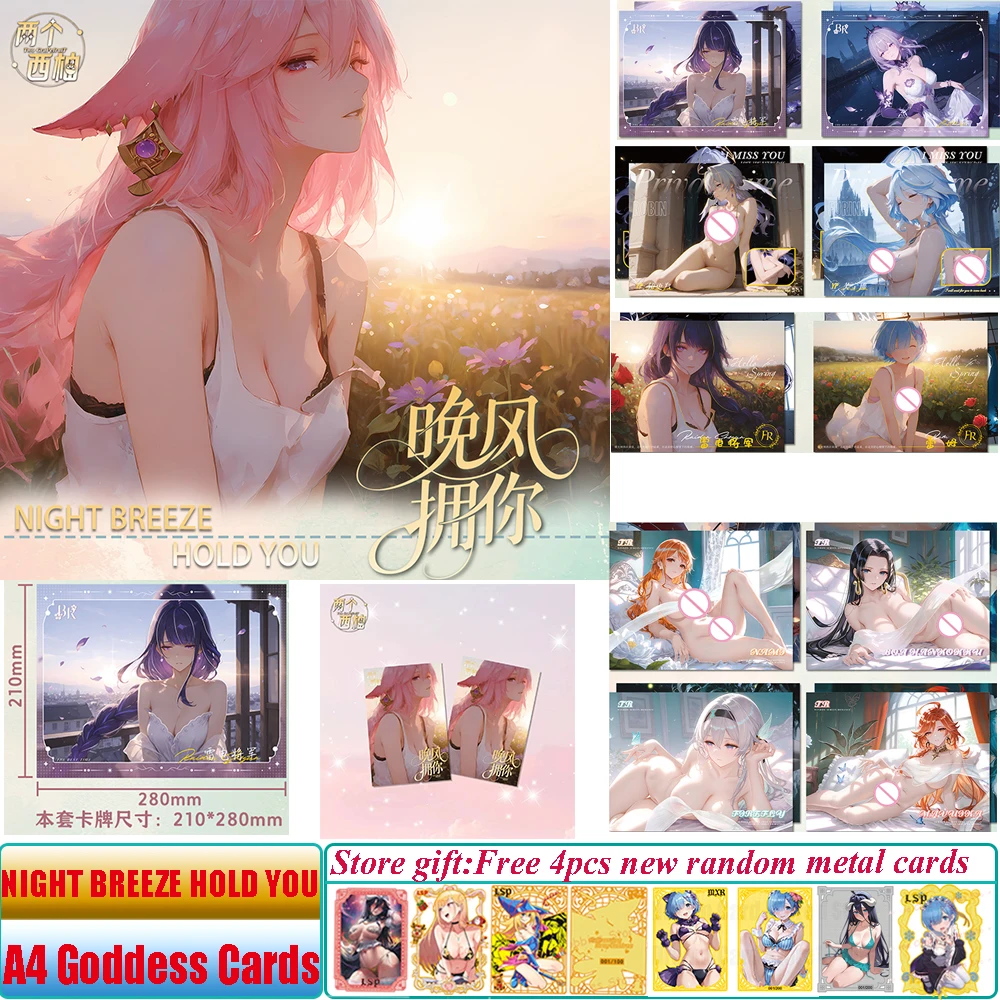 New Two Grapefruit NIGHT BREEZE HOLD YOU A4 Size Goddess Collection Card Art Boards Anime Girl Sexy Spicy Swimsuit Bikini Cards
New Two Grapefruit NIGHT BREEZE HOLD YOU A4 Size Goddess Collection Card Art Boards Anime Girl Sexy Spicy Swimsuit Bikini Cards