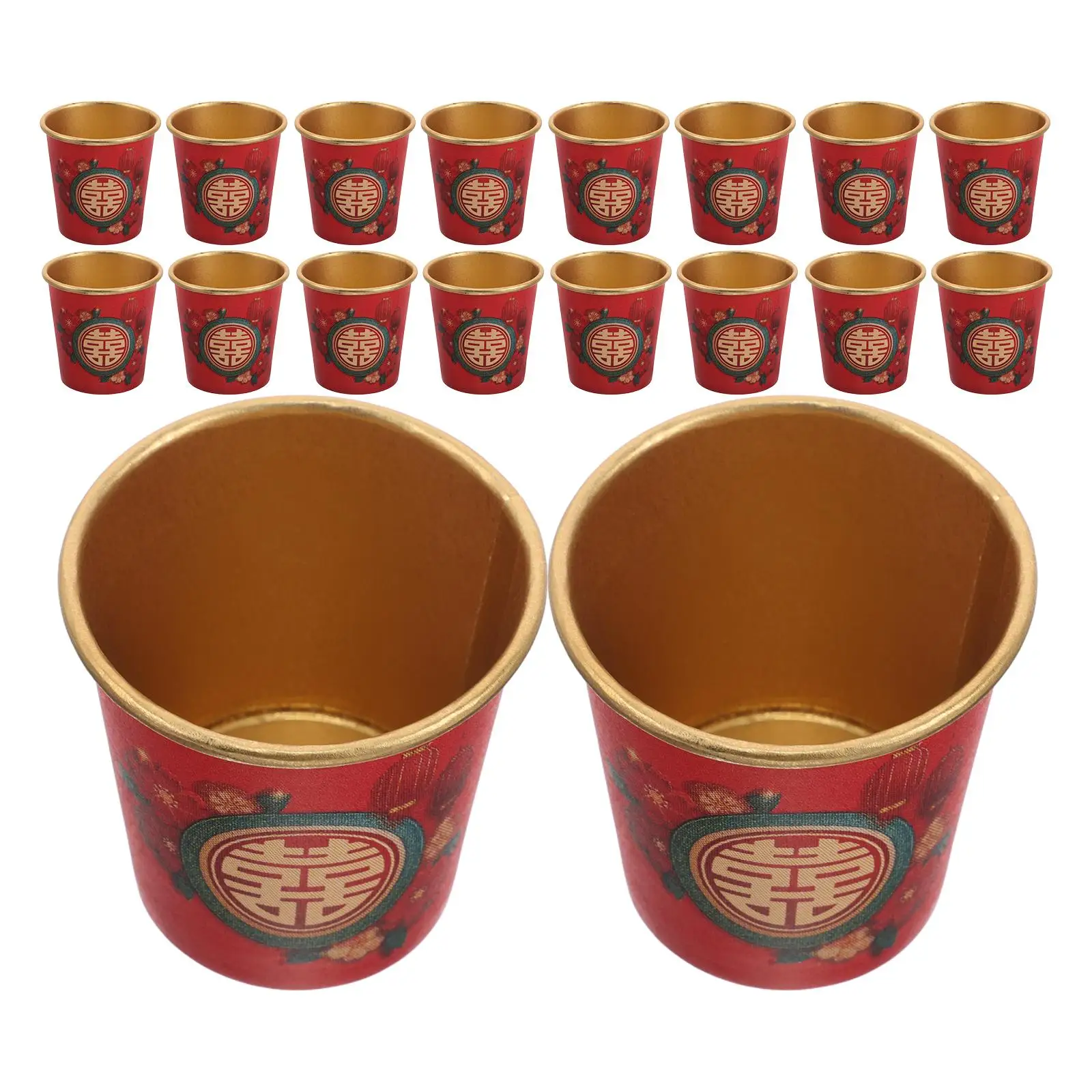 50 Pcs Happy Paper Cup Party Cups Cutlery Tableware Red Chinese Kit Wine Drinking Wed
50 Pcs Happy Paper Cup Party Cups Cutlery Tableware Red Chinese Kit Wine Drinking Wed
