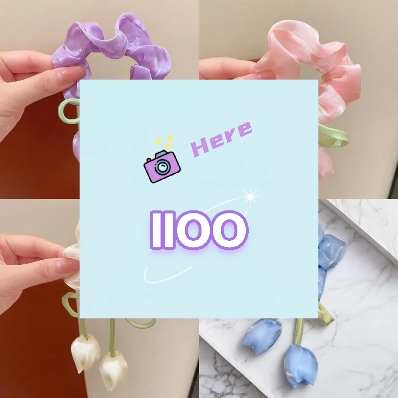 【IIOO】4Pcs Fashion Hair Accessories Cute Tulip Flower Large Intestine Scrunchie For Girls Sweet Hair Ornament Headband Hair Tie
【IIOO】4Pcs Fashion Hair Accessories Cute Tulip Flower Large Intestine Scrunchie For Girls Sweet Hair Ornament Headband Hair Tie