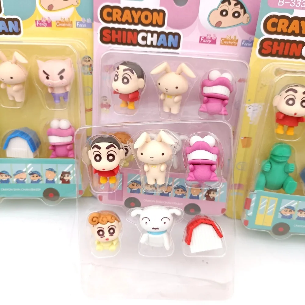 6 шт./компл. аниме карандаш Шин-Чан ластики для карандашей Kawayii ластики в форме персонажей мультфильмов студенческие канцелярские принадлежности школьные призы
6 шт./компл. аниме карандаш Шин-Чан ластики для карандашей Kawayii ластики в форме персонажей мультфильмов студенческие канцелярские принадлежности школьные призы