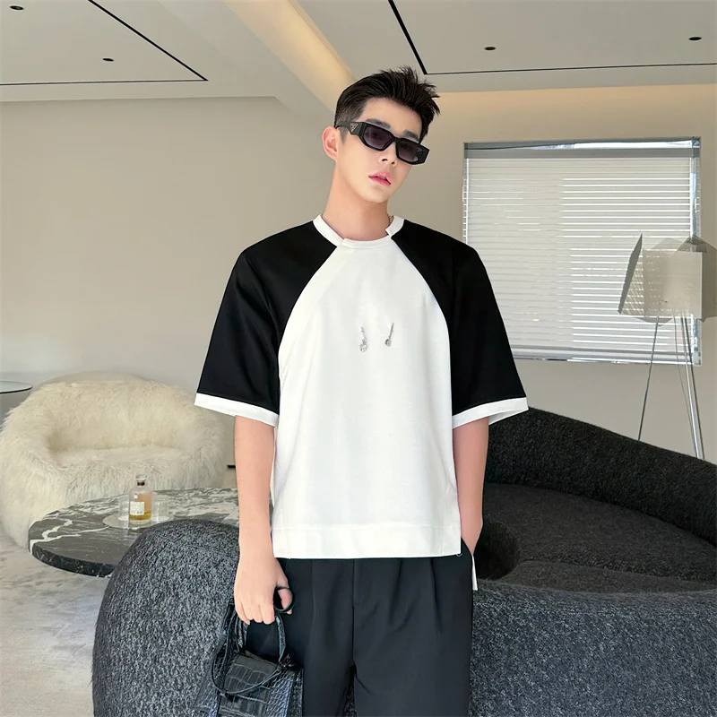 Summer Loose Men's T-shirt Korean Style Casual Round Neck Letter Printed Short Sleeved Male Tops 2024 New Fashion
Summer Loose Men's T-shirt Korean Style Casual Round Neck Letter Printed Short Sleeved Male Tops 2024 New Fashion