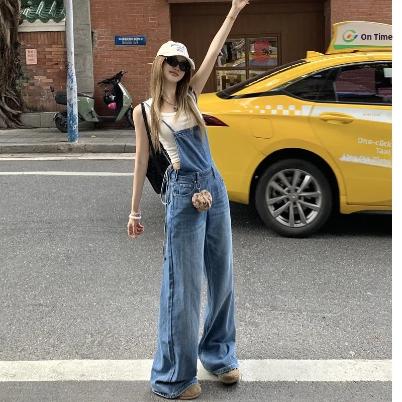 Waed Denim Overalls Women's Loose Wide Leg Pants Retro Straight Leg Long Trousers Autumn New Sle l Waist Jeans
Waed Denim Overalls Women's Loose Wide Leg Pants Retro Straight Leg Long Trousers Autumn New Sle l Waist Jeans