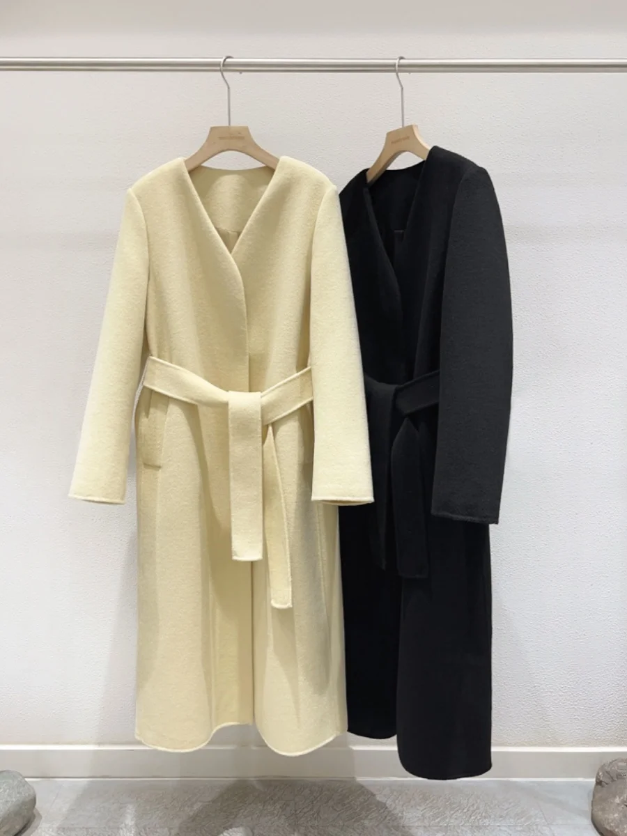 Nok Xiaola Authentic Winter Wool Coat Yellow Bla V-ne Long Sve Korean Sle Commute Faion Women's Premium Knitwear
Nok Xiaola Authentic Winter Wool Coat Yellow Bla V-ne Long Sve Korean Sle Commute Faion Women's Premium Knitwear