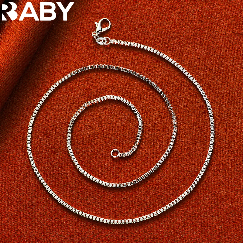 50cm 925 Sterling Silver Fine 1.5mm Box Chain Necklace For Men Women Wedding Party Fashion Jewelry Birthday Gifts
50cm 925 Sterling Silver Fine 1.5mm Box Chain Necklace For Men Women Wedding Party Fashion Jewelry Birthday Gifts