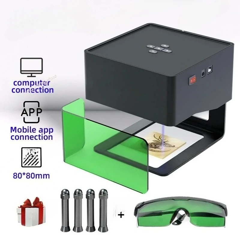Carving Will, Convenient Micro Desktop Metal Marking Wooden Board Cutting DIY Lettering Electric Mini Laser Engraving Machine
Carving Will, Convenient Micro Desktop Metal Marking Wooden Board Cutting DIY Lettering Electric Mini Laser Engraving Machine