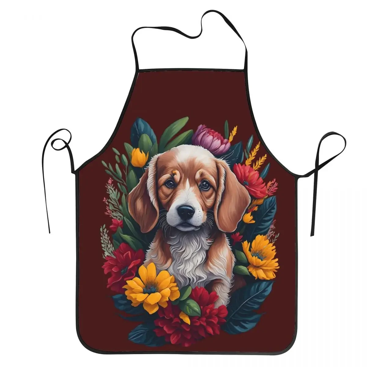Puppy And Tropical Flowers Apron Chef Cooking Cuisine Tablier Waterproof Bib Kitchen Cleaning Pinafore for Women Men Painting
Puppy And Tropical Flowers Apron Chef Cooking Cuisine Tablier Waterproof Bib Kitchen Cleaning Pinafore for Women Men Painting
